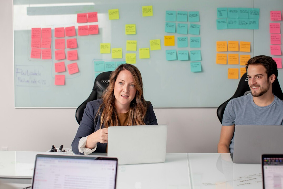 team collaboration in office