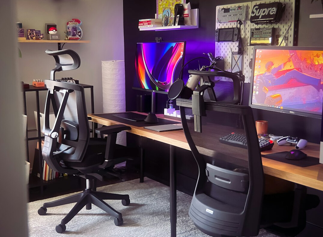 futuristic office setup