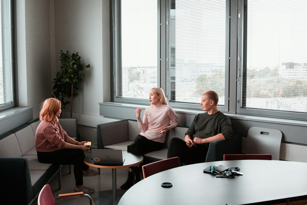 corporate team in meeting